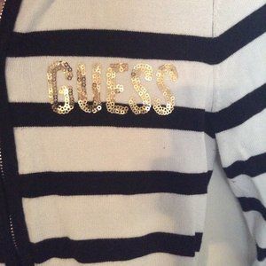 Guess Zip Up Hooded Sweater